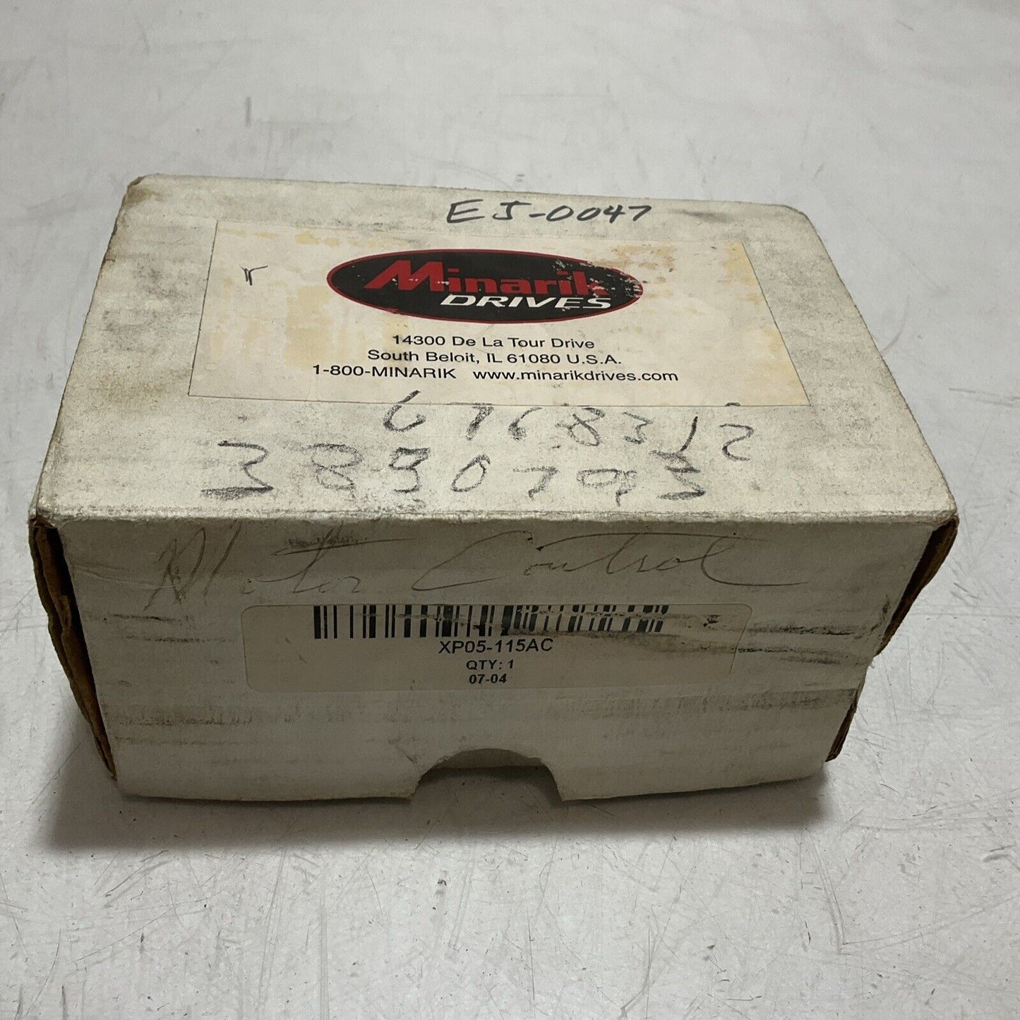 MINARIK DRIVES XP05-115AC DC MOTOR CONTROL CIRCUIT BREAKER U3S