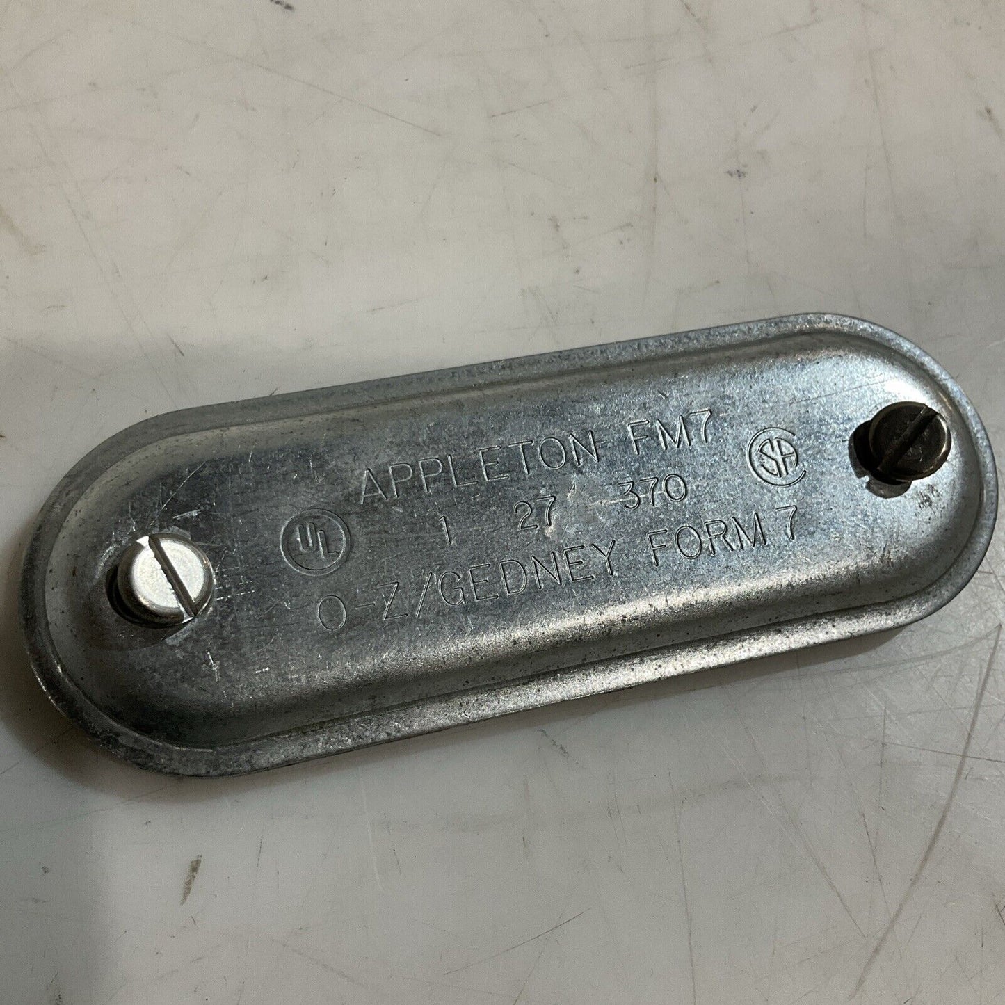 APPLETON FM7 OZ/ GEDNEY FORM 7 CONDUIT OULET FITTING COVER LOT OF 2 U3S