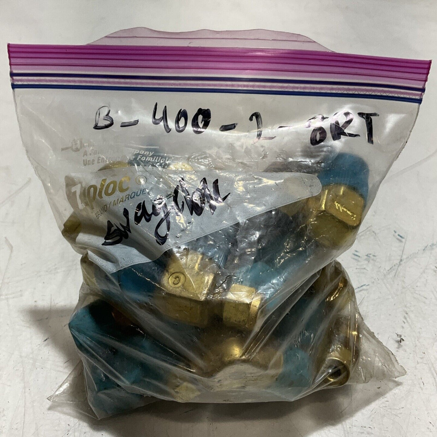 SWAGELOK B-400-2-8RT MALE ELBOW BRASS TUBE FITTING LOT OF 23 476-U3S