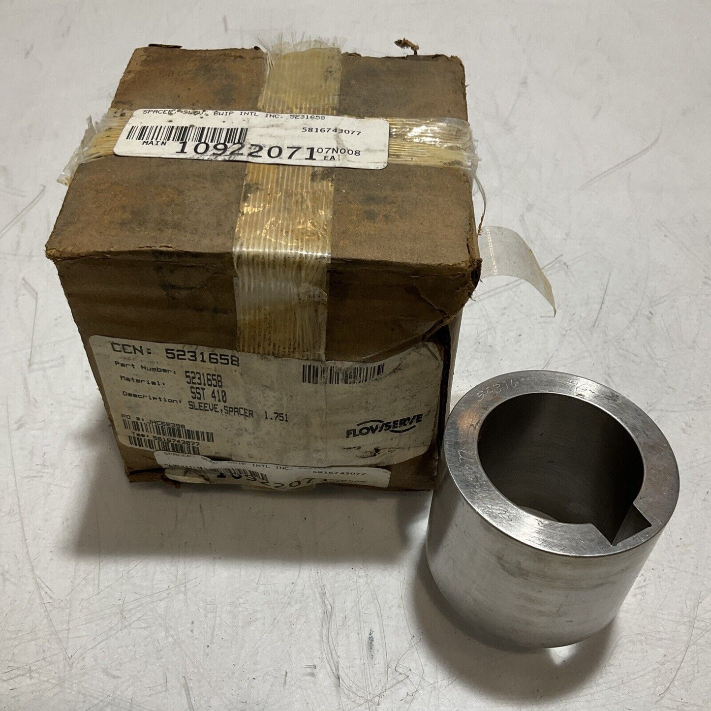 FLOWSERVE BWIP INTL 5231658 SPACER SLEEVE BWIP 1.75 U3S