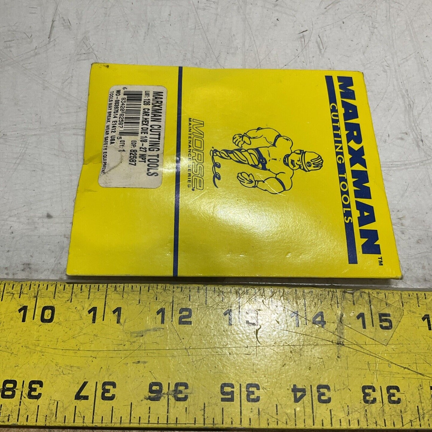 MARXMAN MORSE 82587 HEX DIE RETHREADING 1/8-27 NPT CAR LOT OF 2 222-U3S