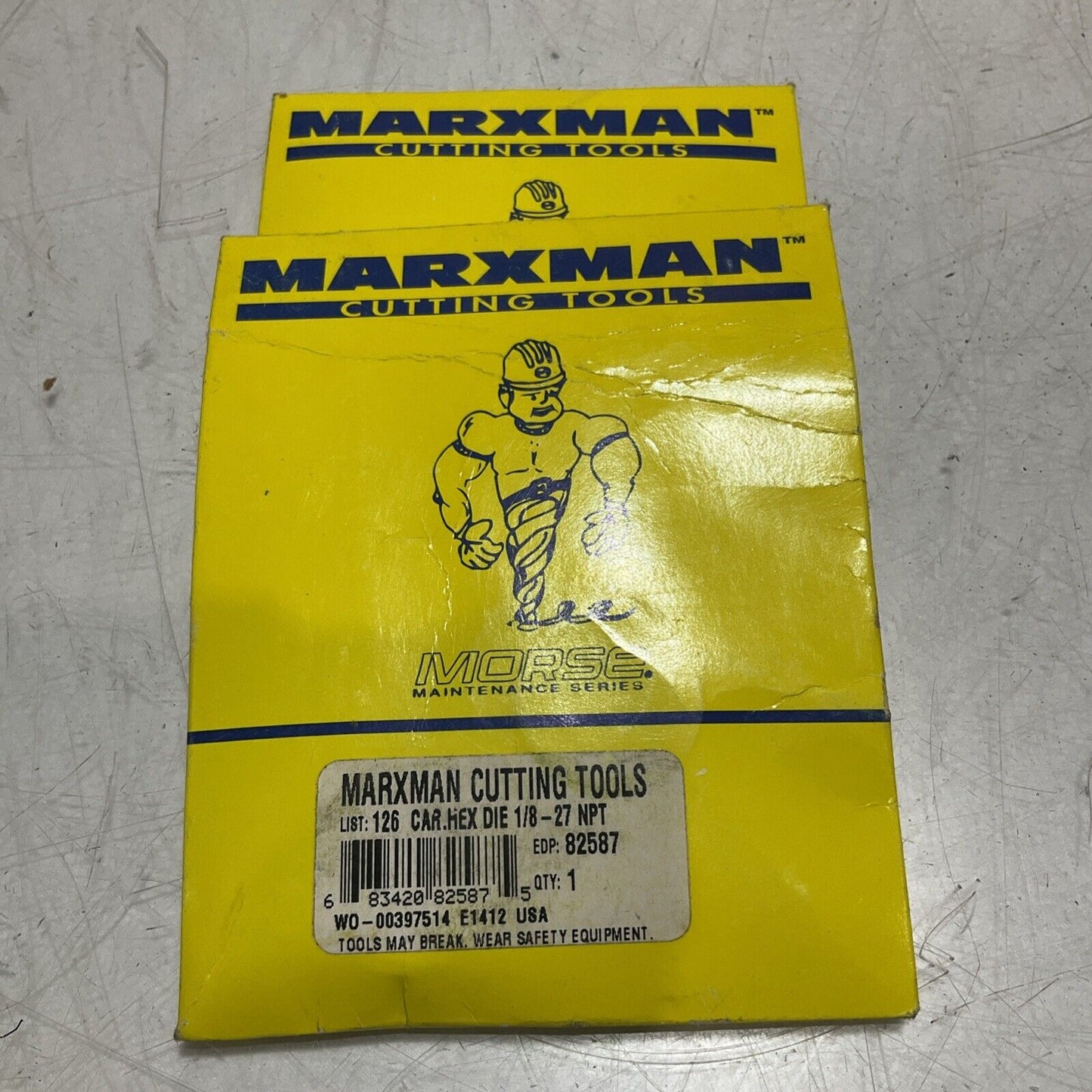 MARXMAN MORSE 82587 HEX DIE RETHREADING 1/8-27 NPT CAR LOT OF 2 222-U3S