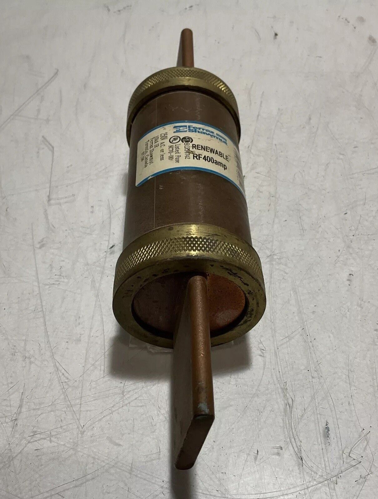 FERRAZ SHAWMUT RF400 TIME-DELAY RENEWABLE FUSE 400AMP 222-U3S