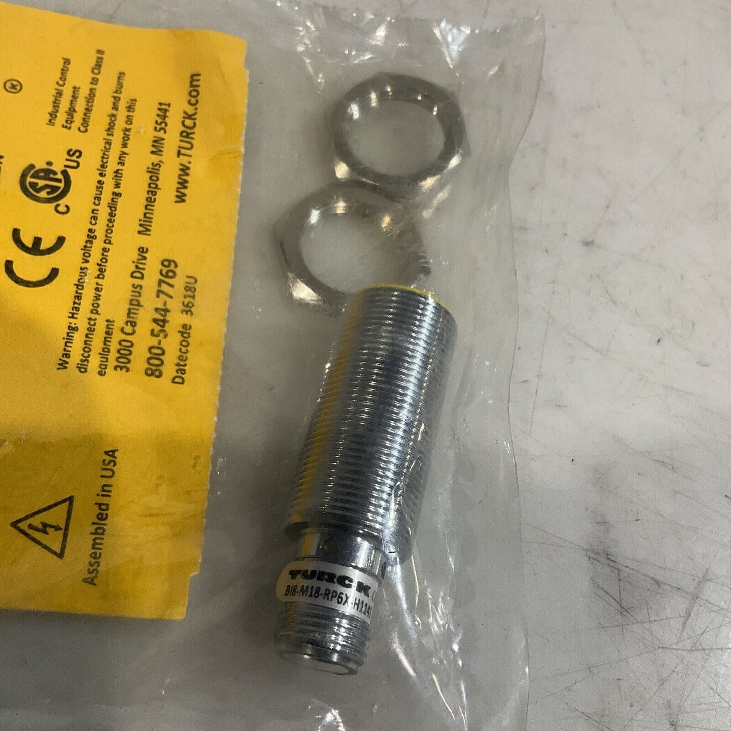 TURCK BI8-M18-RP6X-H1141 4615001 INDUCTIVE PROXIMITY SENSOR LOT OF 2 U3S