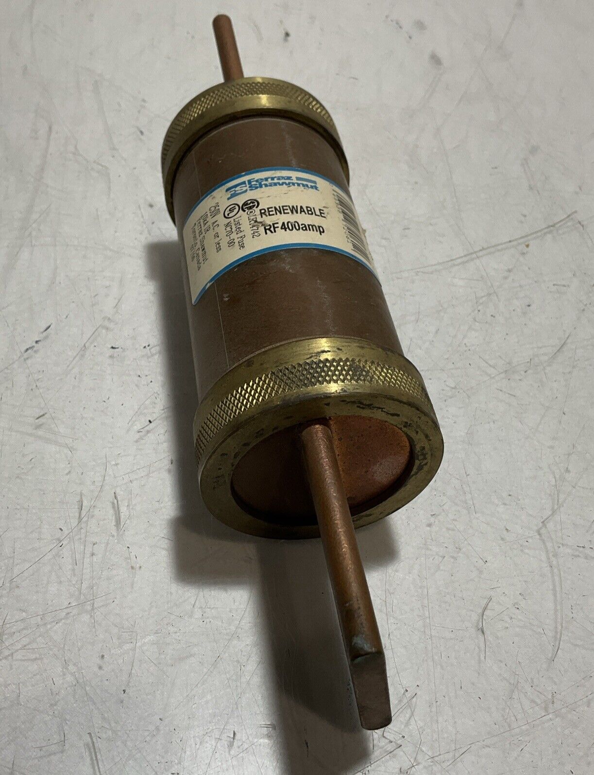 FERRAZ SHAWMUT RF400 TIME-DELAY RENEWABLE FUSE 400AMP 222-U3S