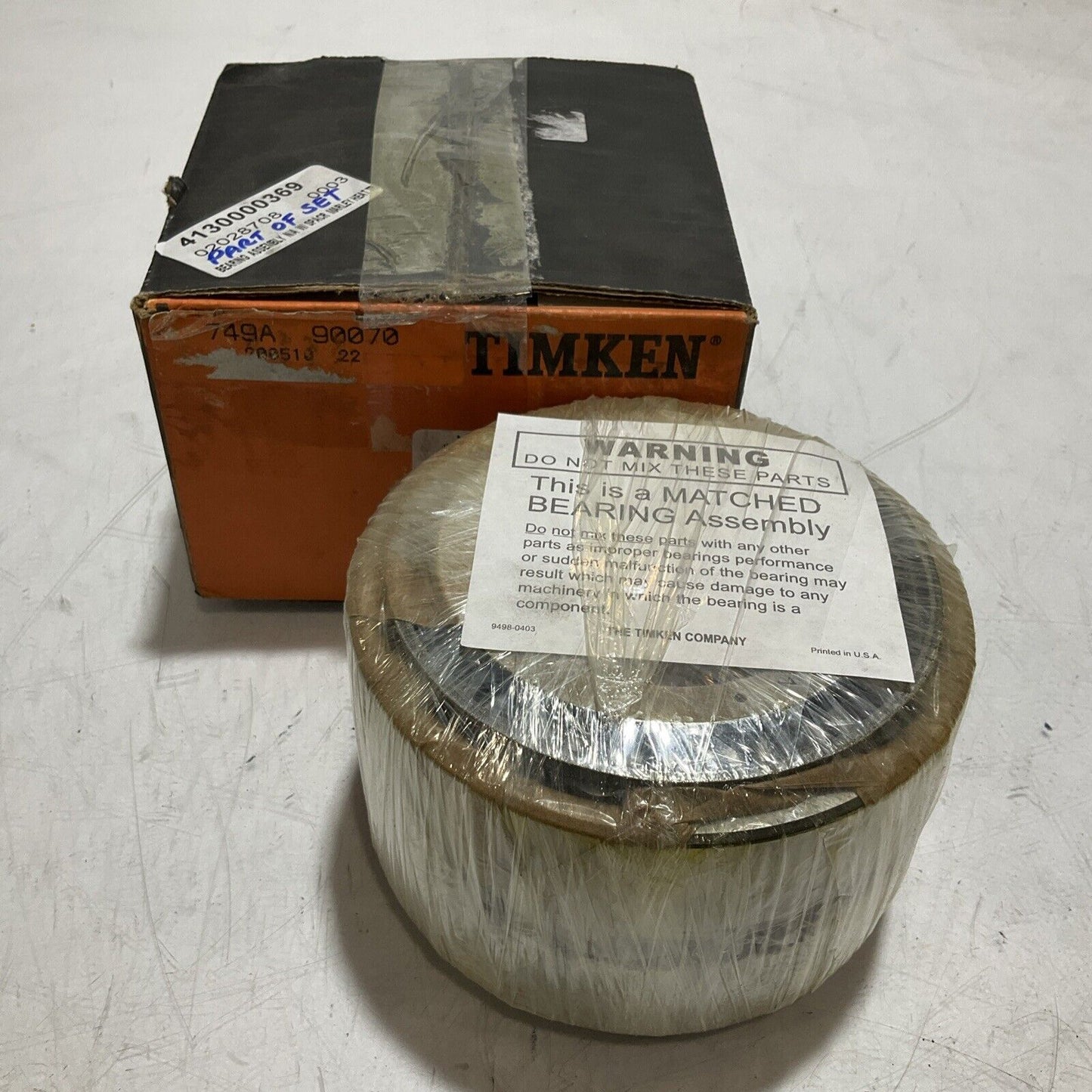 TIMKEN 749A-90070 TIMKEN TAPERED ROLLER BEARING 373-U3S