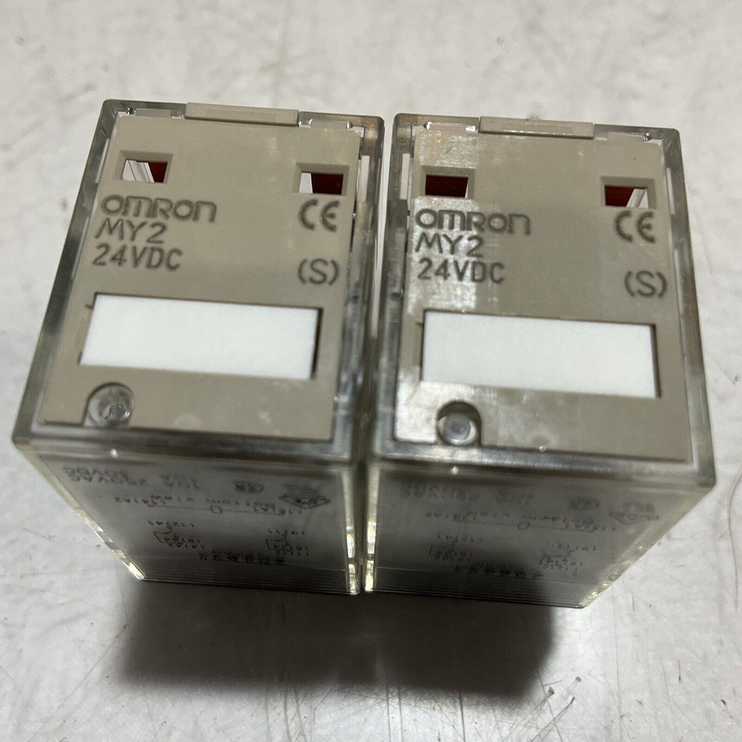 OMRON MY2 24VCD MINIATURE GENERAL PURPOSE POWER RELAY 24VDC LOT OF 2 U3S