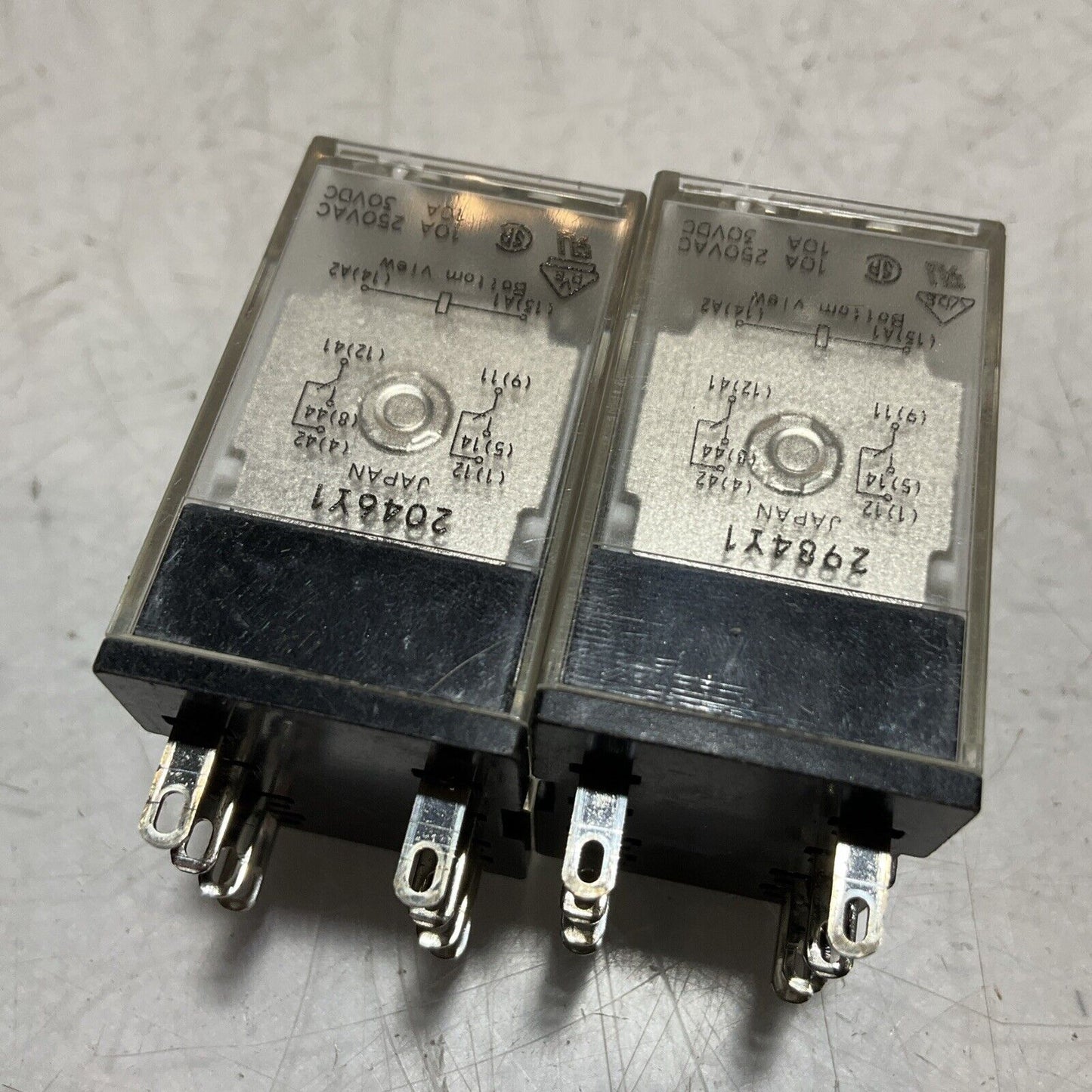 OMRON MY2 24VCD MINIATURE GENERAL PURPOSE POWER RELAY 24VDC LOT OF 2 U3S