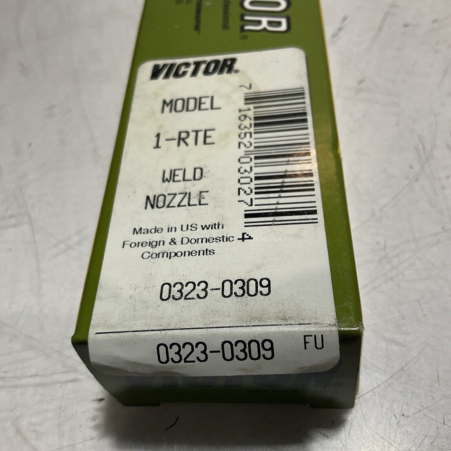VICTOR 1-RTE 0323-0309 WELDING NOZZLE TORCH 373-U3S