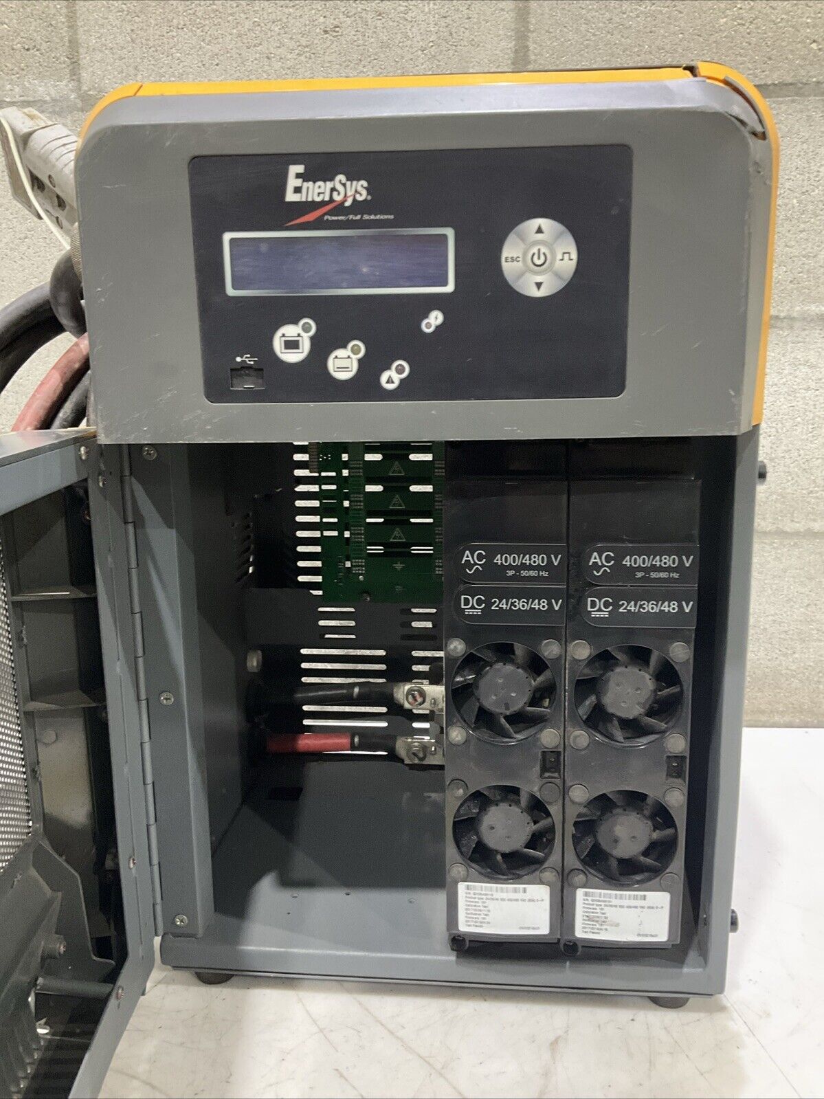 ENERSYS EI3-HL-4YE ENFORCER IMPAQ FORKLIFT L-A BATTERY CHARGER 3PH 480V 50/60 HZ