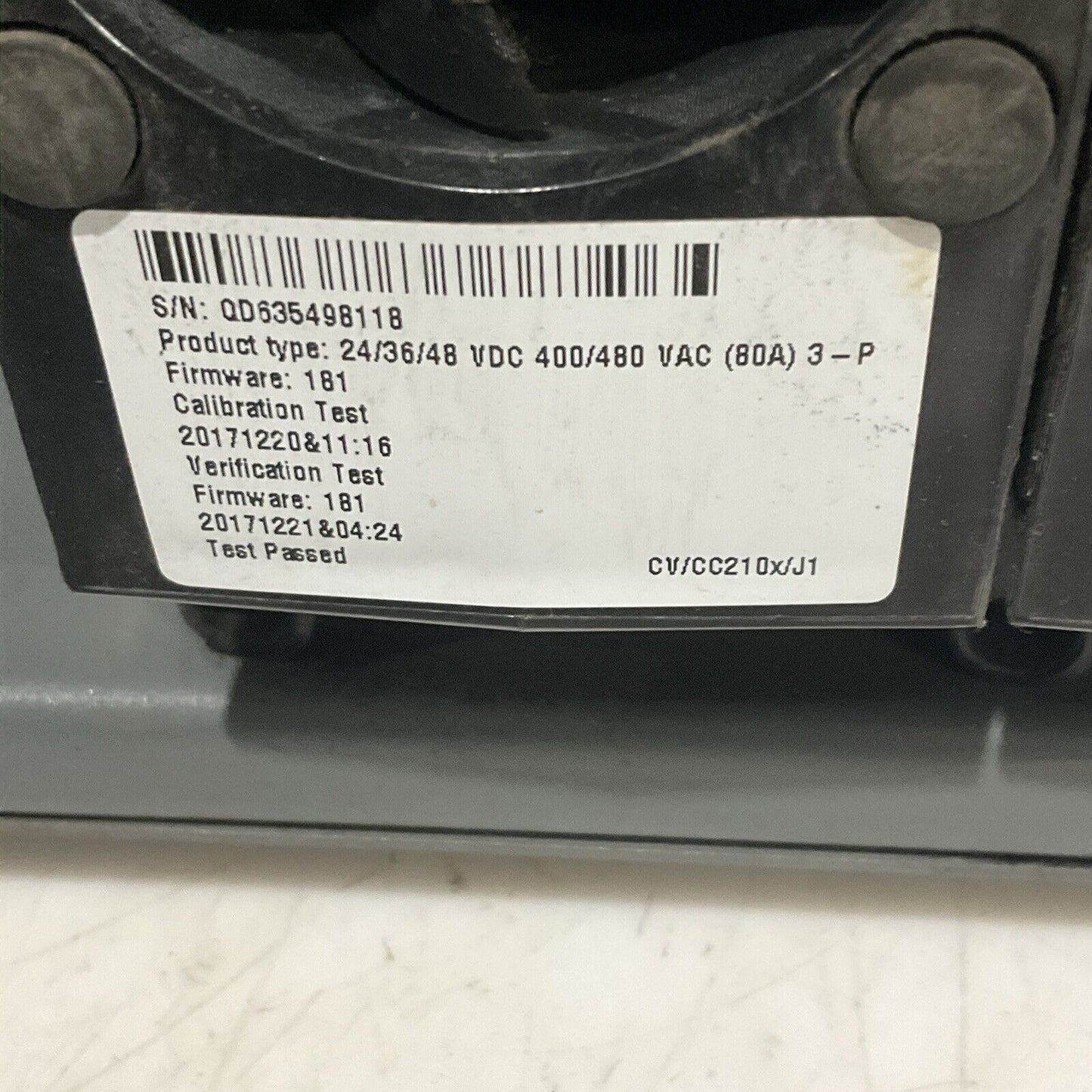 ENERSYS EI3-HL-4YE ENFORCER IMPAQ FORKLIFT L-A BATTERY CHARGER 3PH 480V 50/60 HZ