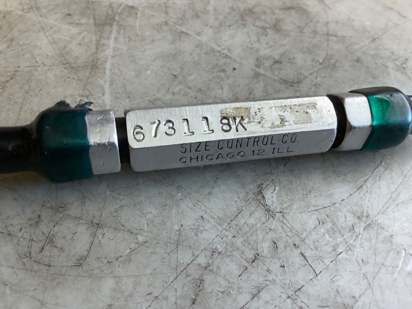 SIZE CONTROL 5/16-18UNC-2B THREAD PLUG GAGE GO/NOGO .2764/.2817 333