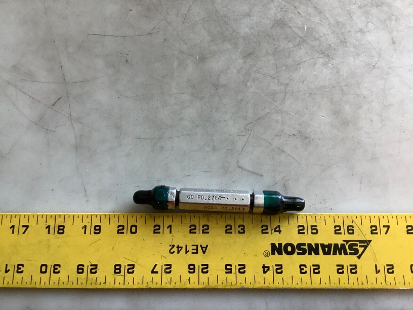 SIZE CONTROL 5/16-18UNC-2B THREAD PLUG GAGE GO/NOGO .2764/.2817 333