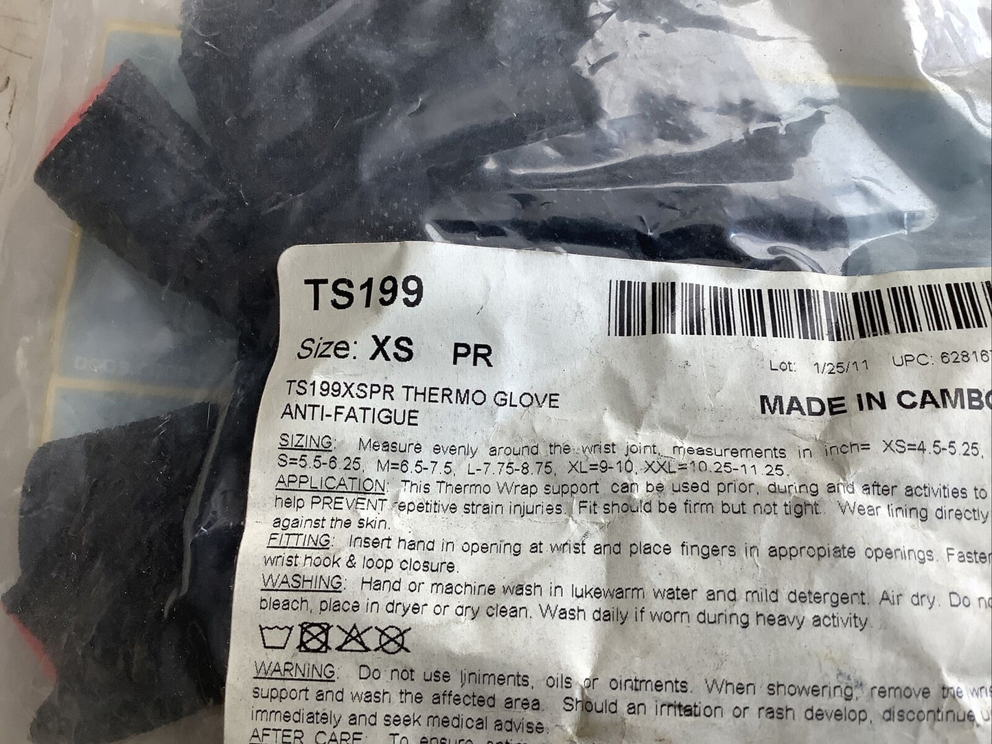 IMPACTO TS199 THERMO GLOVES XS PAIR HHH