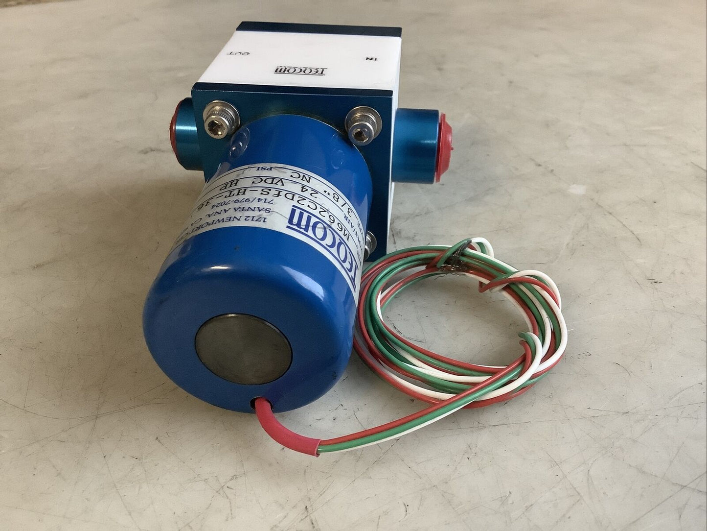 TEQCOM M662C2DFS-HT-36 MINIATURE SOLENOID VALVE 24VDC HP 40PSI 3/8IN NC 476