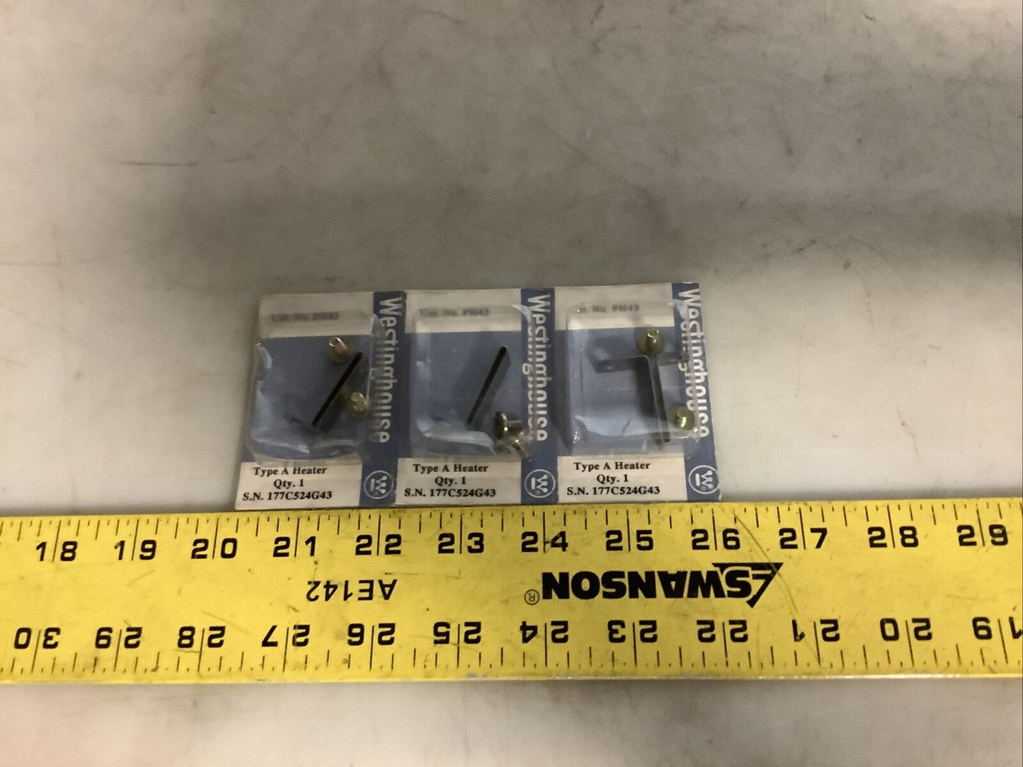 CUTLER HAMMER FH43 OVERLOAD HEATER RELAY 476 - LOT OF 3