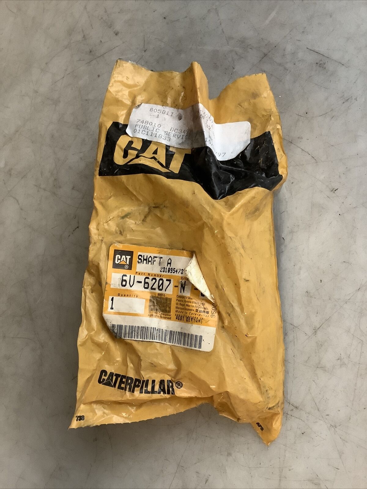 CAT OEM 6V-6207 SHAFT A 476