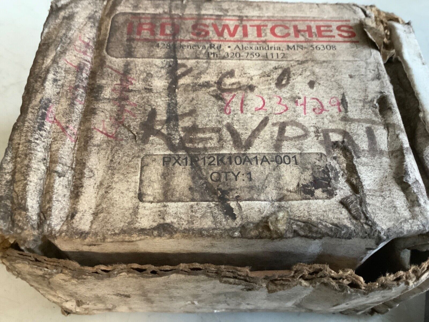 IRD SWITCHES PX1P12K10A1A-001 MICROSWITCH KEYPAD 444