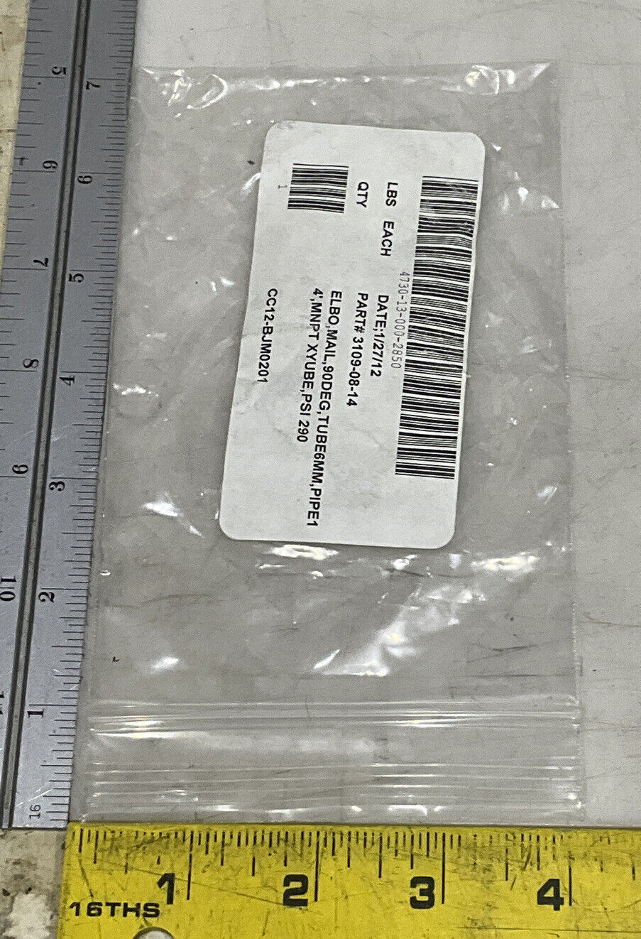 LEGRIS PARKER 3109-08-14 PUSH-TO-CONNECT MALE ELBOW FITTING LOT OF 22 U3S