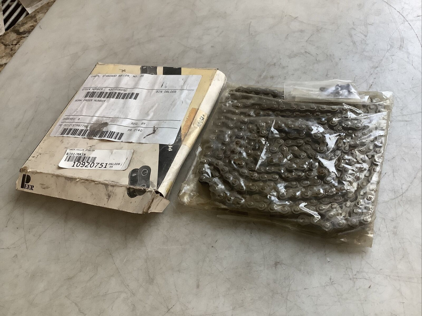 PEER 35 ROLLER CHAIN ANSI 3/8IN X 3/16IN 10FT 678