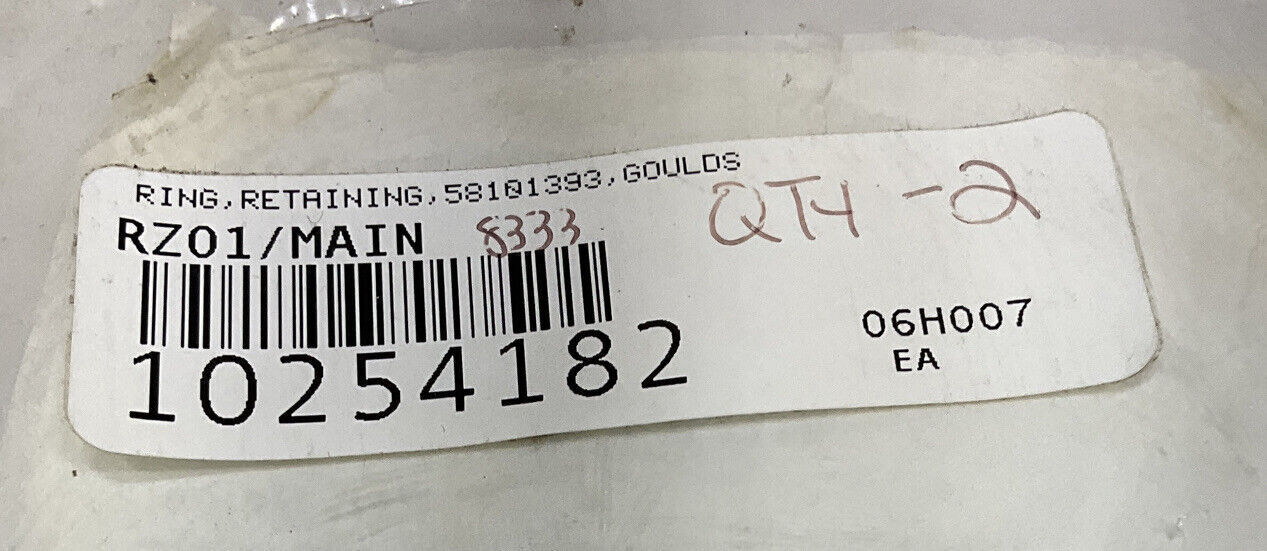 GOULDS 58101 393 SNAP RING RTNG MTX 3196 678
