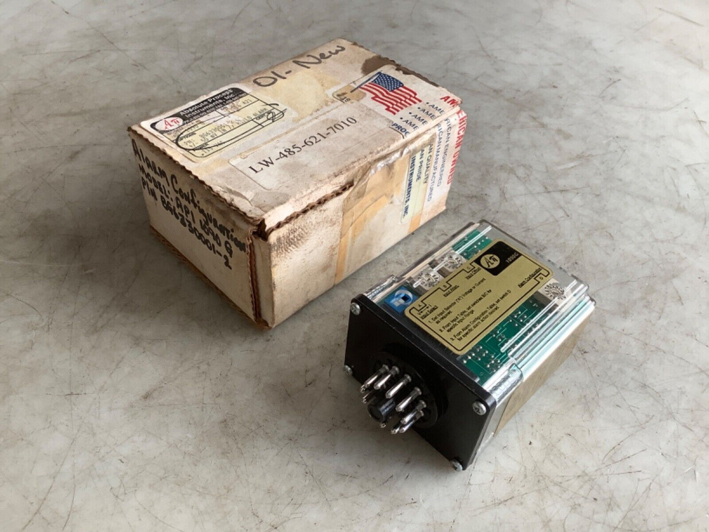 ABSOLUTE PROCESS INSTRUMENTS API 1090 G DC INPUT DUAL ALARM 222