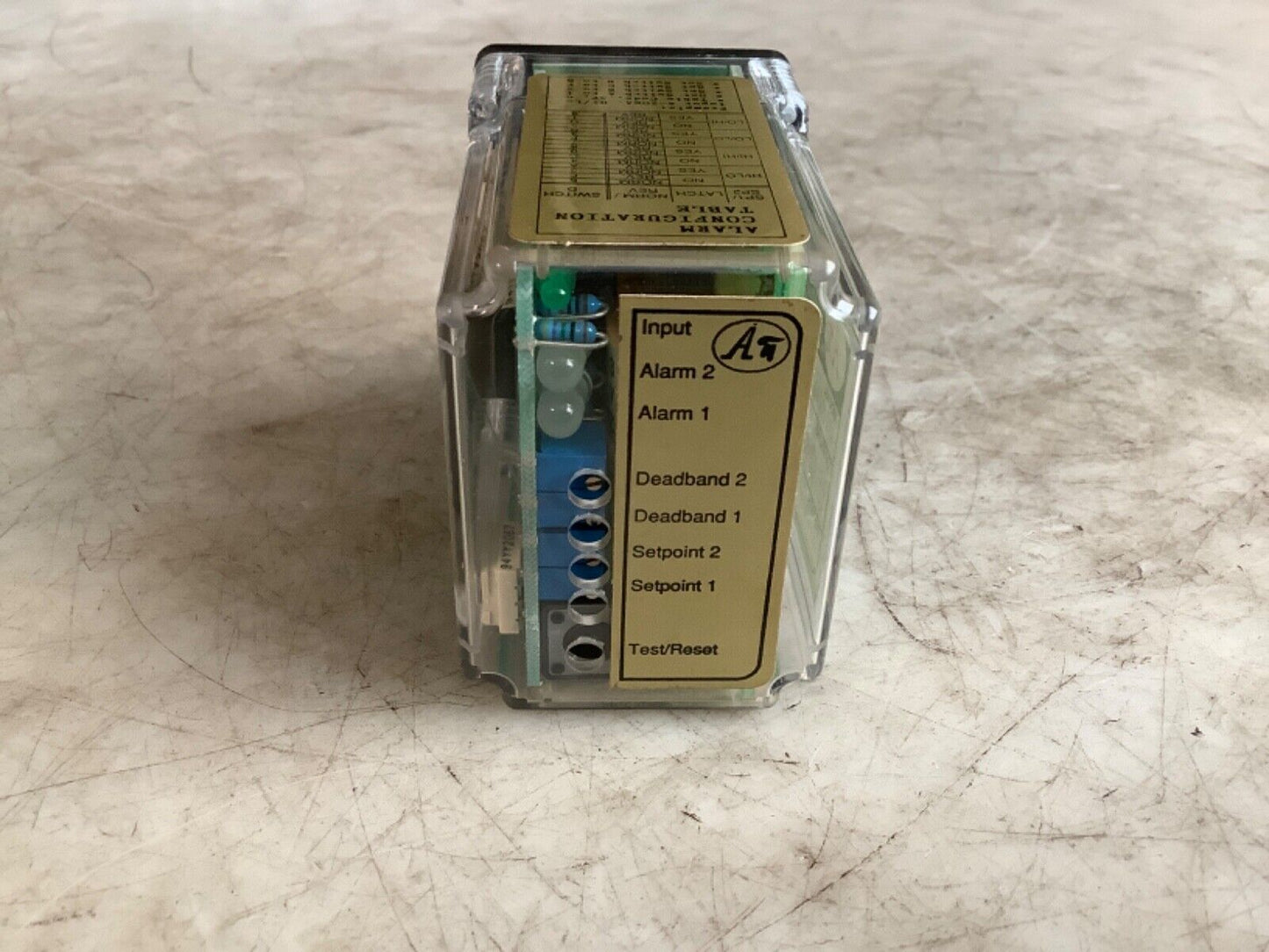 ABSOLUTE PROCESS INSTRUMENTS API 1090 G DC INPUT DUAL ALARM 222