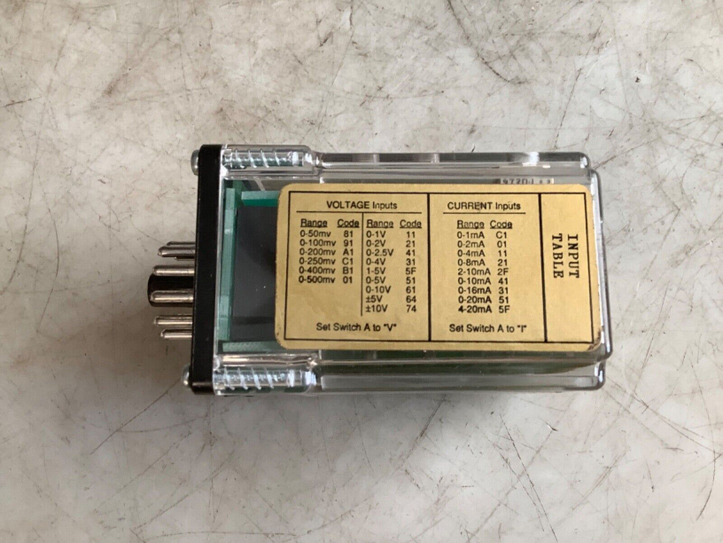 ABSOLUTE PROCESS INSTRUMENTS API 1090 G DC INPUT DUAL ALARM 222