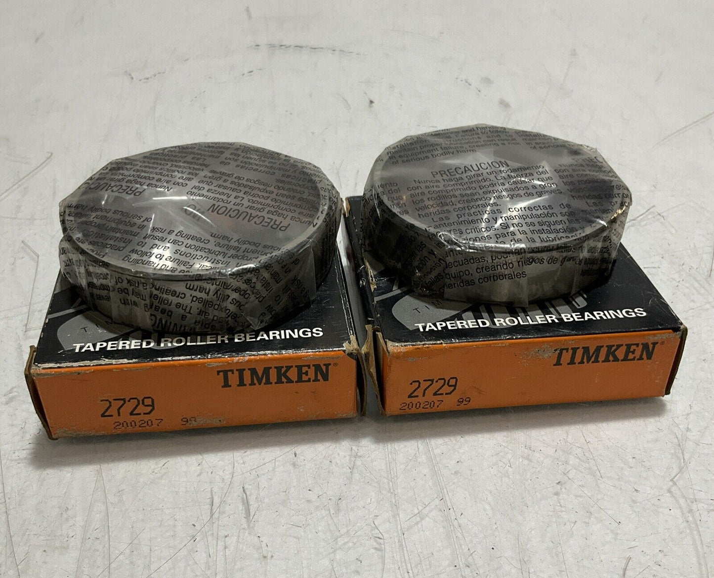 TIMKEN 2729 TAPERED ROLLER BEARINGS CUP LOT OF 2 U3S