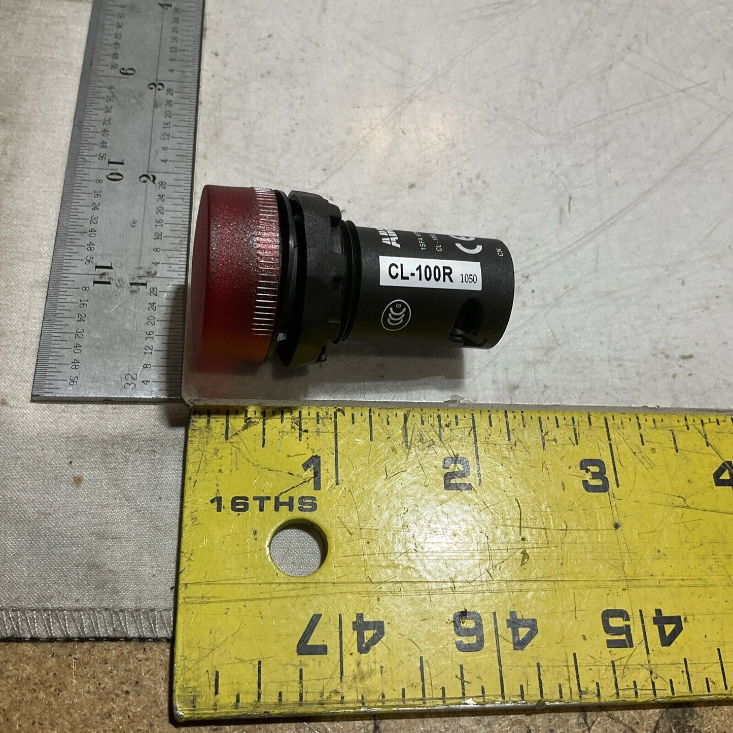 ABB CL-100R RED INDICATOR COMPACT PILOT LIGHT LOT OF 2 U3S