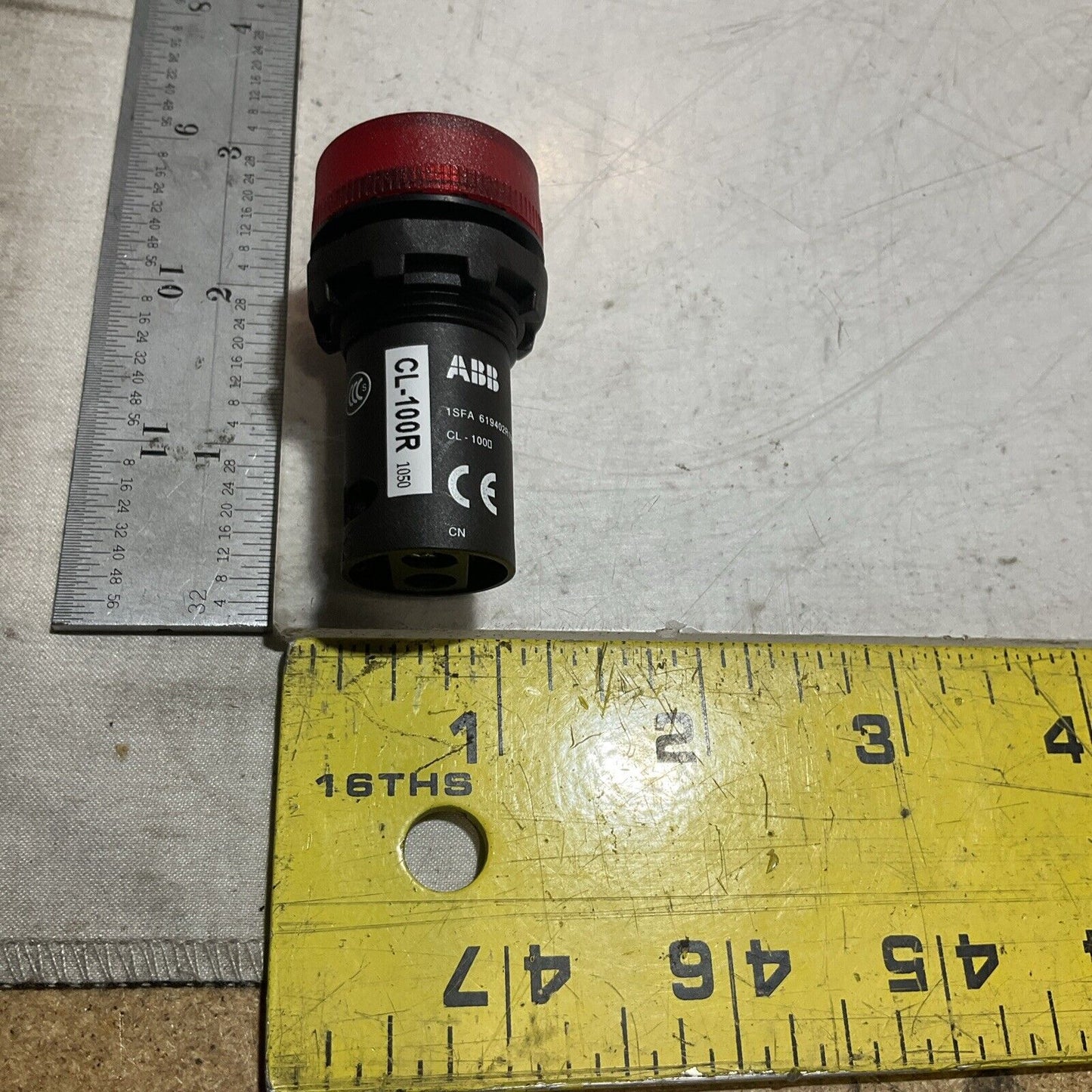 ABB CL-100R RED INDICATOR COMPACT PILOT LIGHT LOT OF 2 U3S