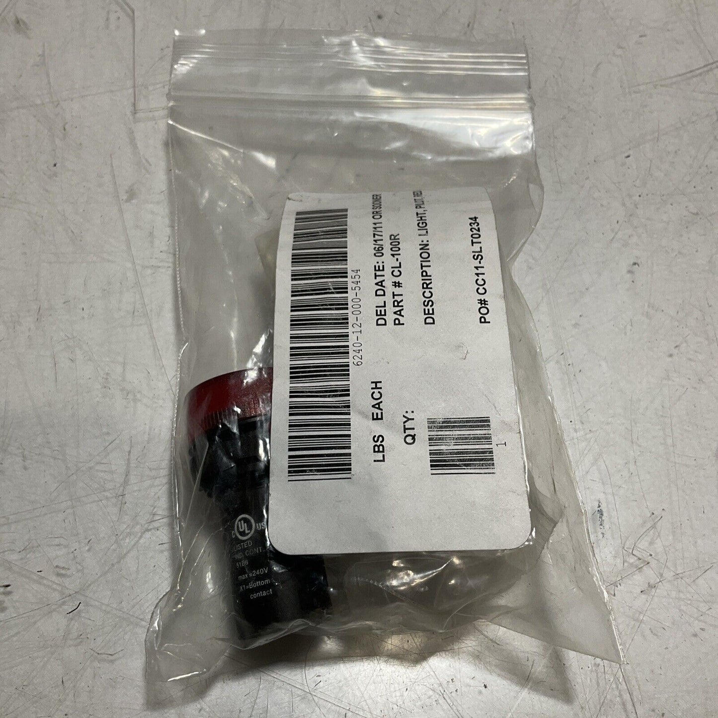 ABB CL-100R RED INDICATOR COMPACT PILOT LIGHT LOT OF 2 U3S