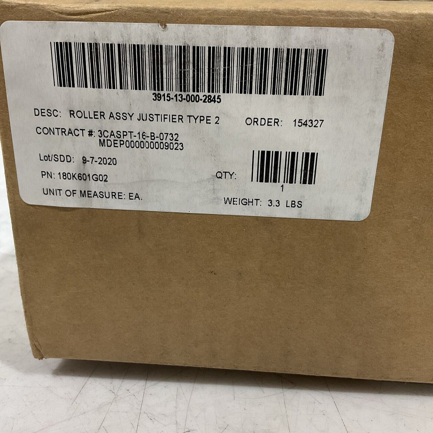 GENERAL 180K601G02 - 9-7-2020 PURPLE JUSTIFIER ROLLER ASSEMBLY TYPE 2 U3S