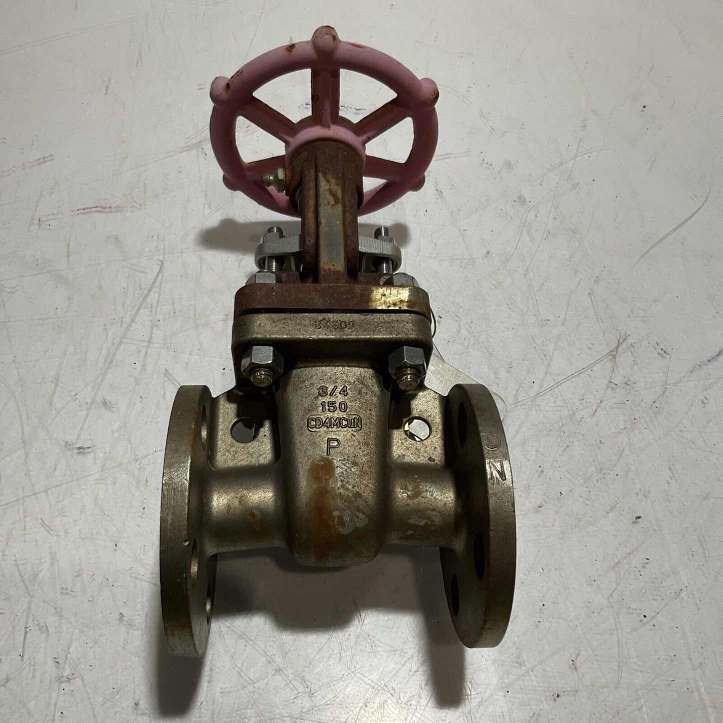 LADISH VALVE CD4MCUM 3/4" 150 8275-9270-000-007B STAINLESS GATES VALVE LBL