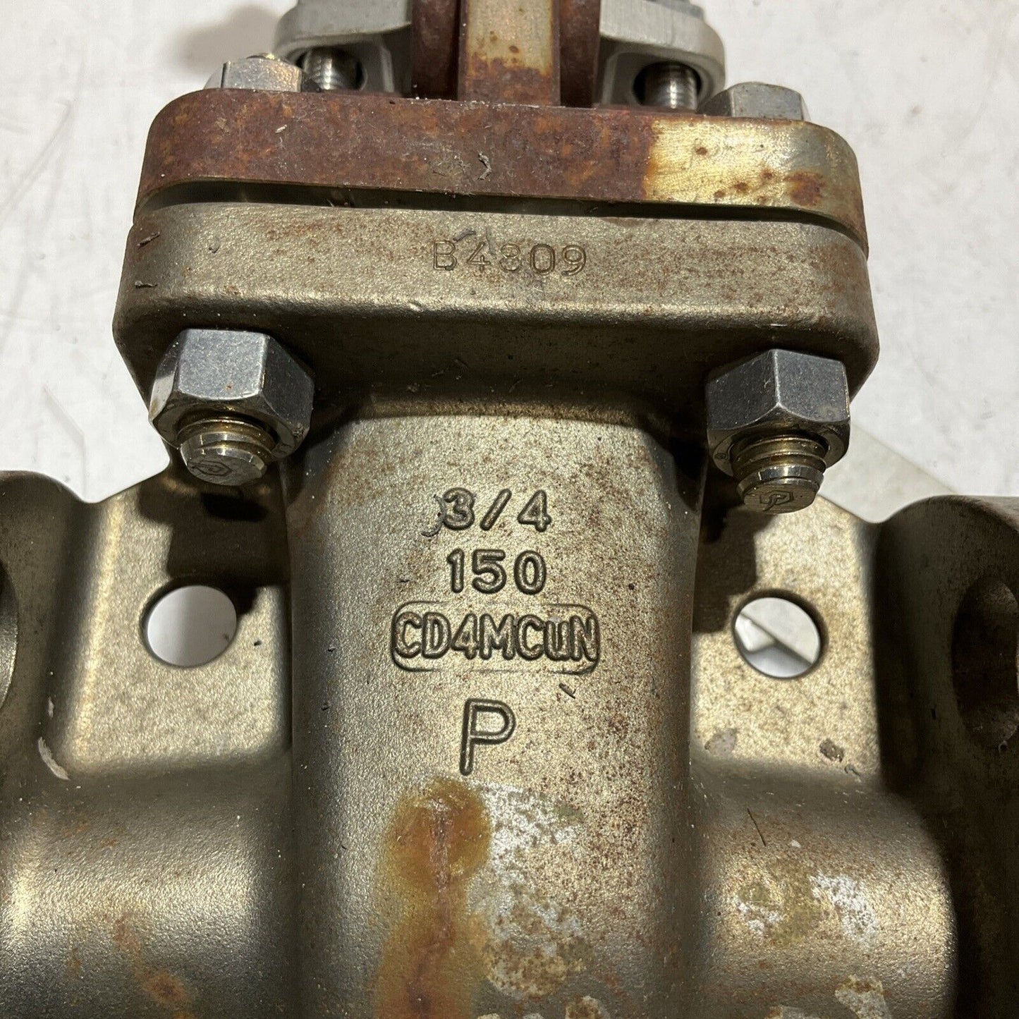 LADISH VALVE CD4MCUM 3/4" 150 8275-9270-000-007B STAINLESS GATES VALVE LBL