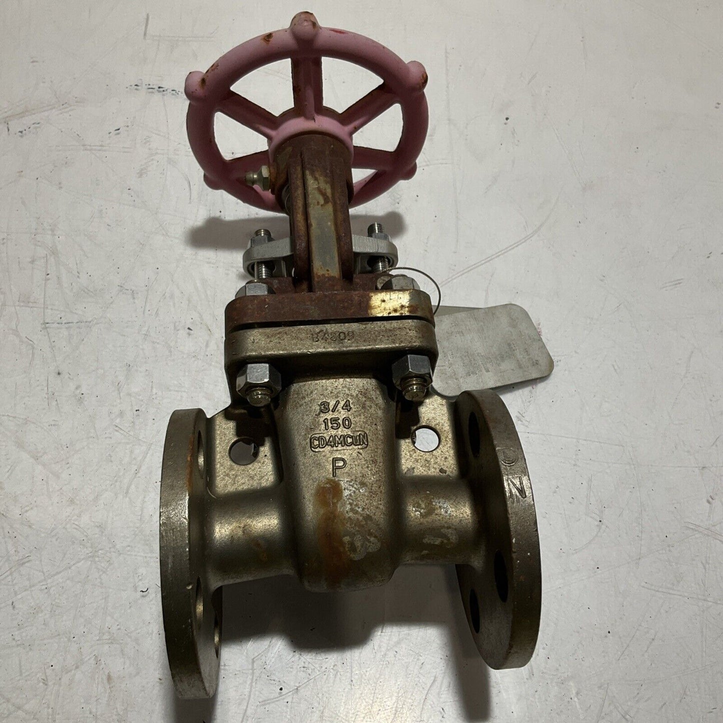 LADISH VALVE CD4MCUM 3/4" 150 8275-9270-000-007B STAINLESS GATES VALVE LBL