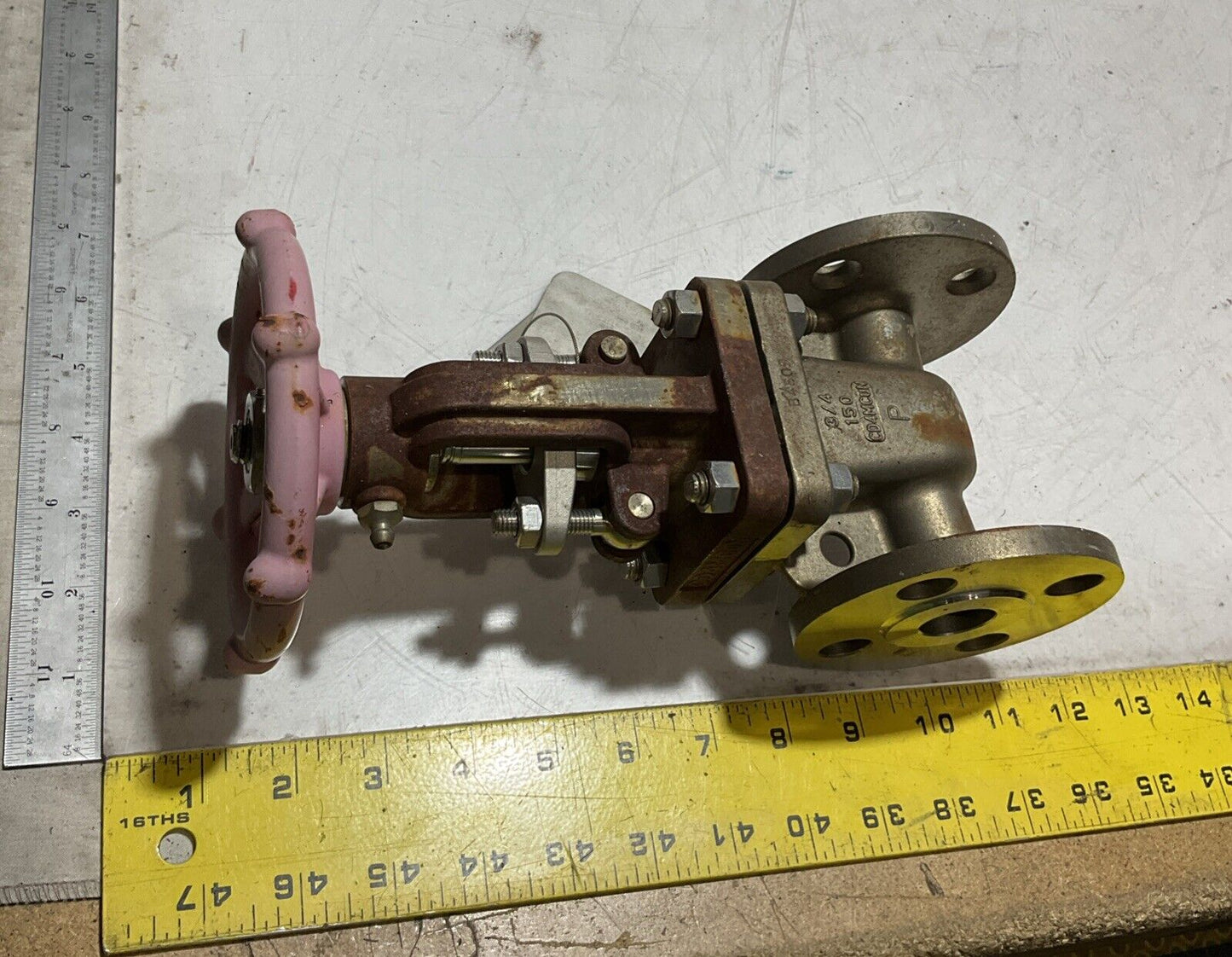 LADISH VALVE CD4MCUM 3/4" 150 8275-9270-000-007B STAINLESS GATES VALVE LBL