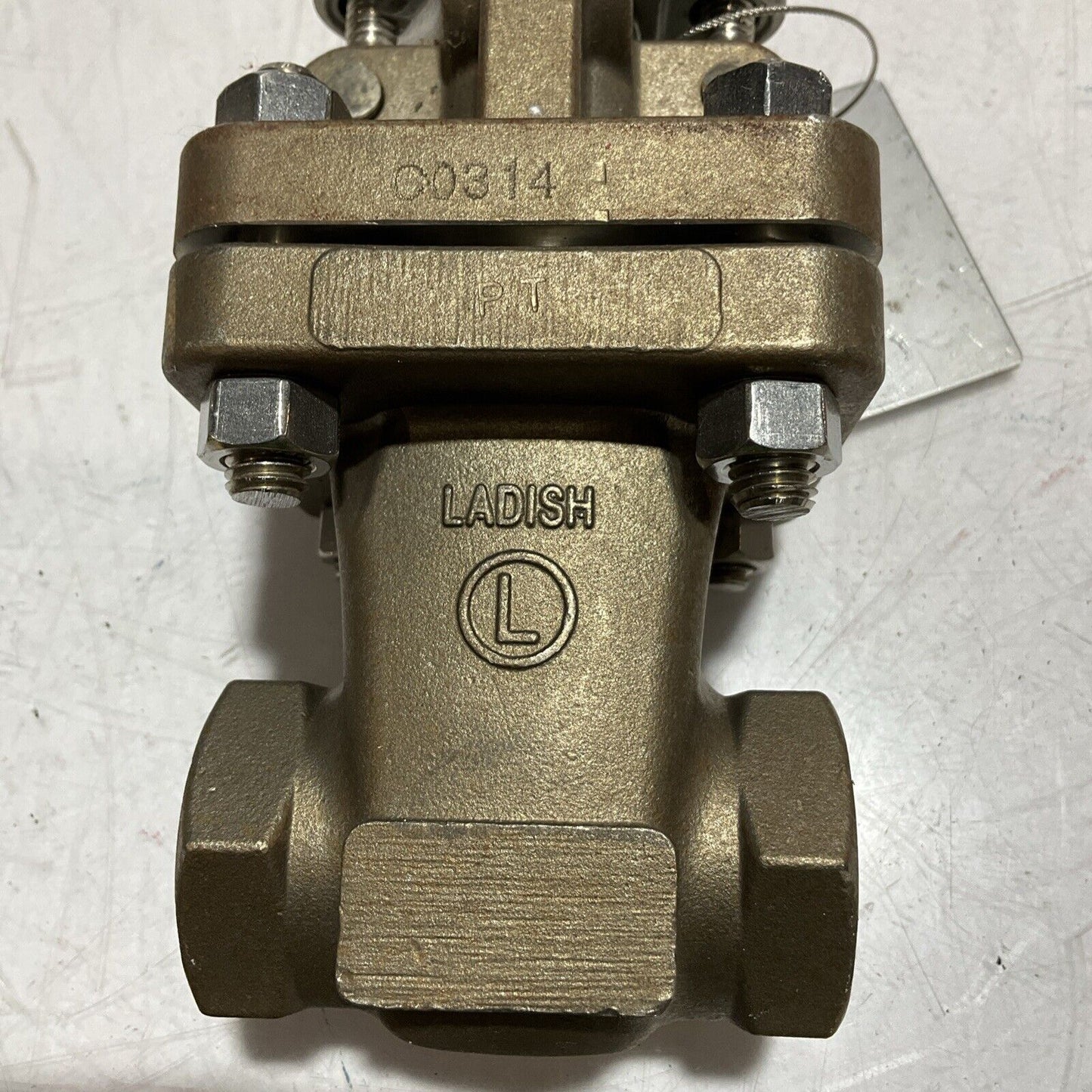 LADISH VALVE CD4MCUN 3/4-150 -8277-9243-GG01-A07B STAINLESS GATE VALVE QTY 2 LBL