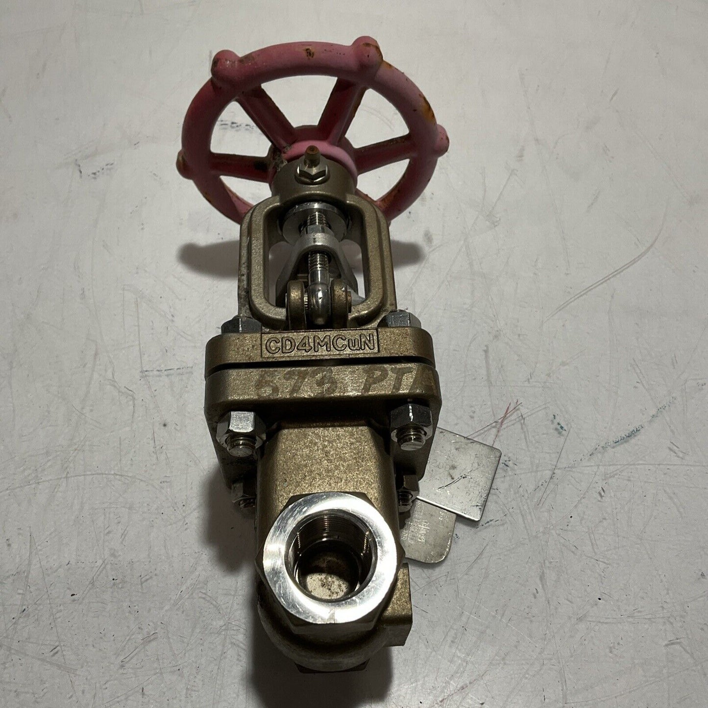 LADISH VALVE CD4MCUN 3/4-150 -8277-9243-GG01-A07B STAINLESS GATE VALVE QTY 2 LBL