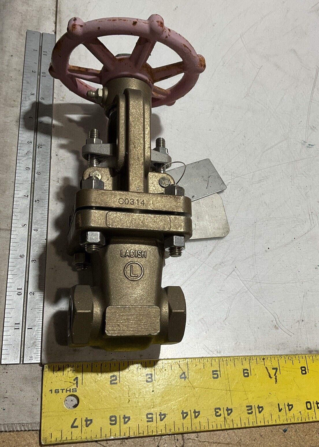 LADISH VALVE CD4MCUN 3/4-150 -8277-9243-GG01-A07B STAINLESS GATE VALVE QTY 2 LBL