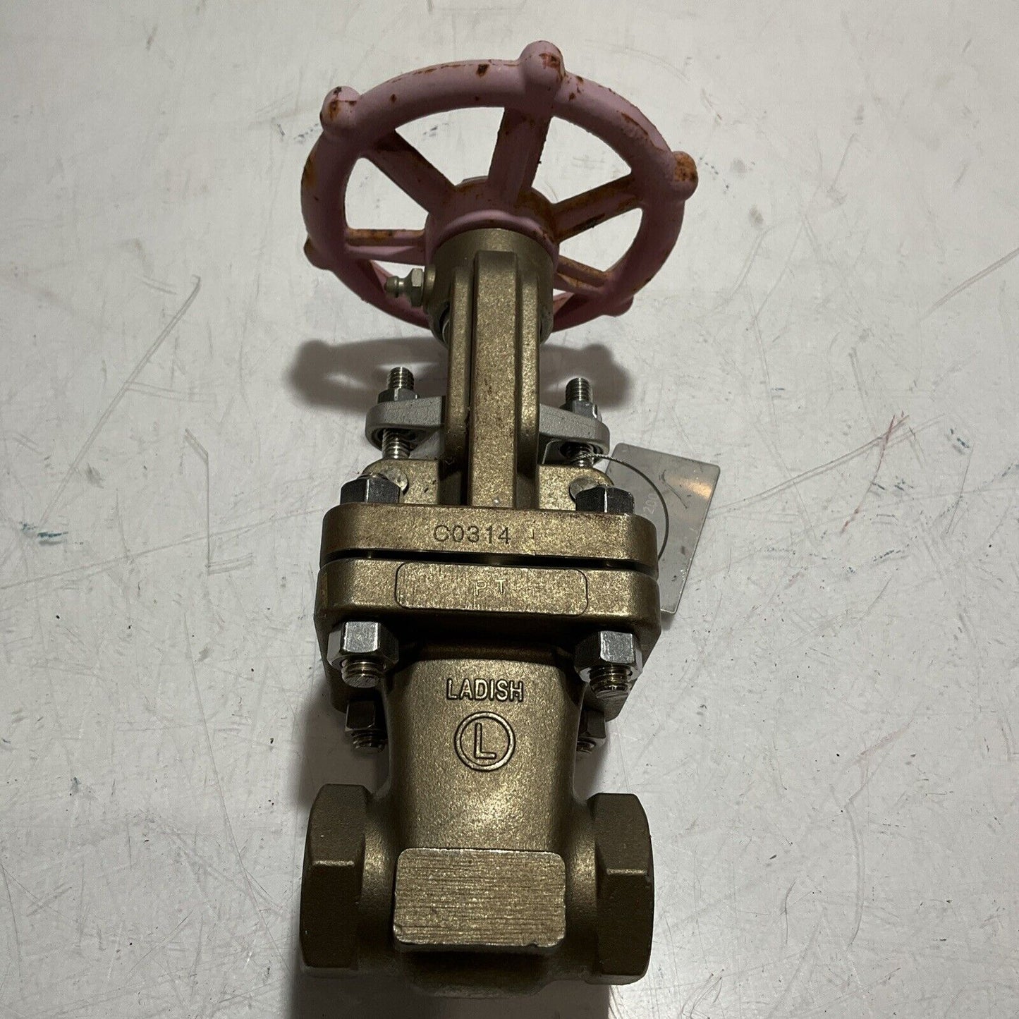 LADISH VALVE CD4MCUN 3/4-150 -8277-9243-GG01-A07B STAINLESS GATE VALVE QTY 2 LBL