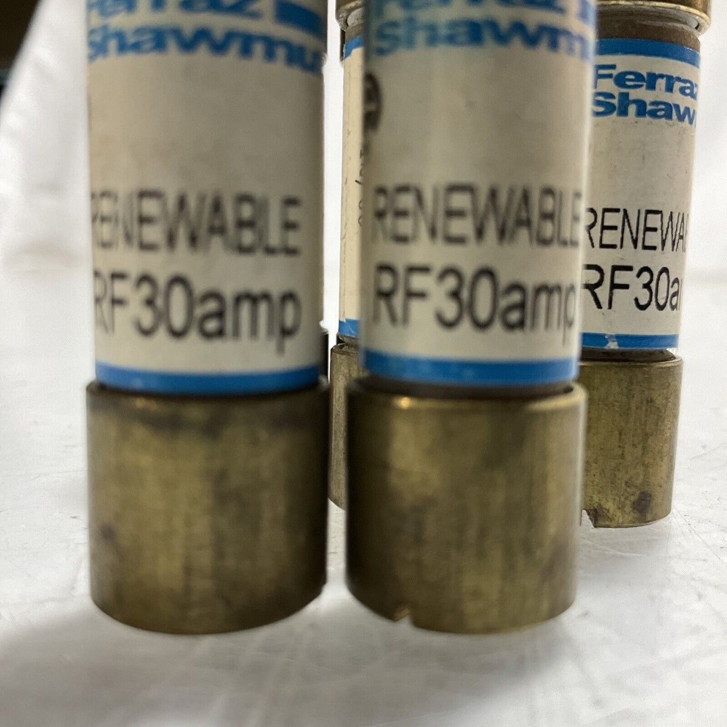 FERRAZ SHAWMUNT RF30AMP RENEWABLE FUSE 250V LOT OF 7 U3S