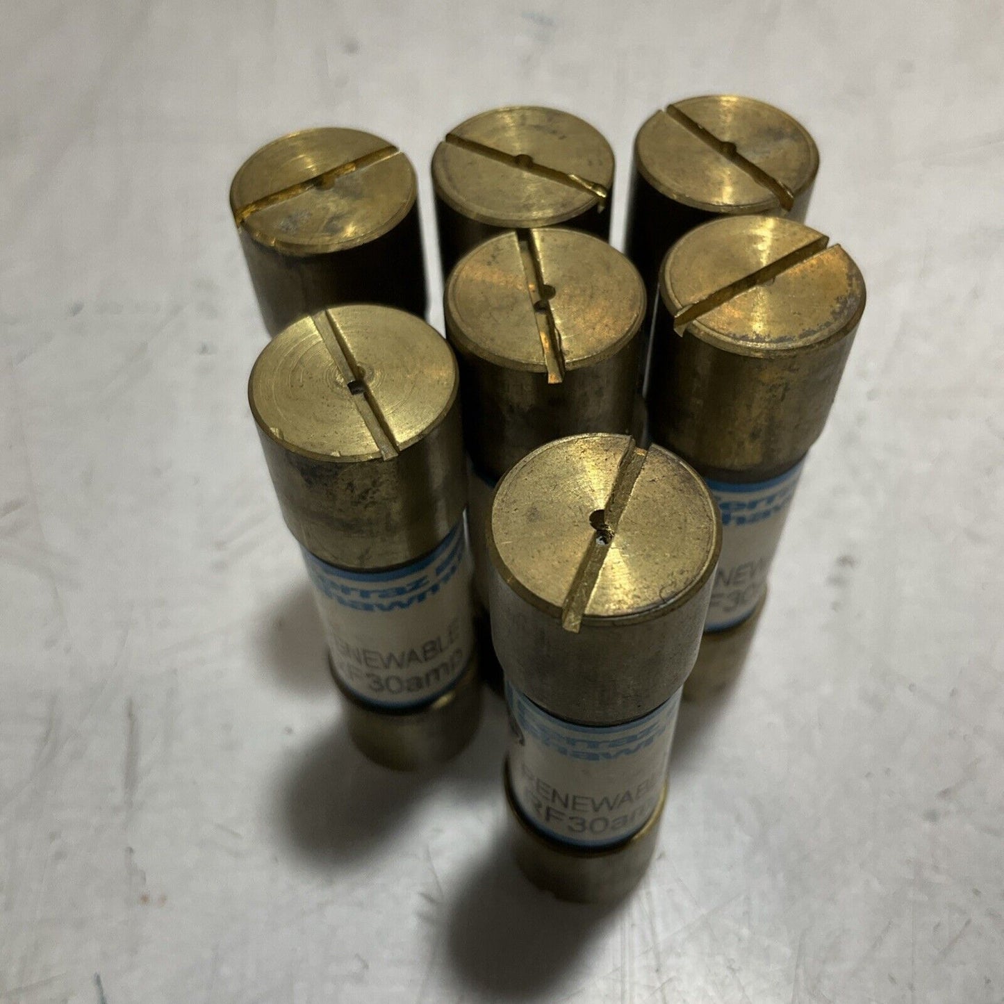FERRAZ SHAWMUNT RF30AMP RENEWABLE FUSE 250V LOT OF 7 U3S