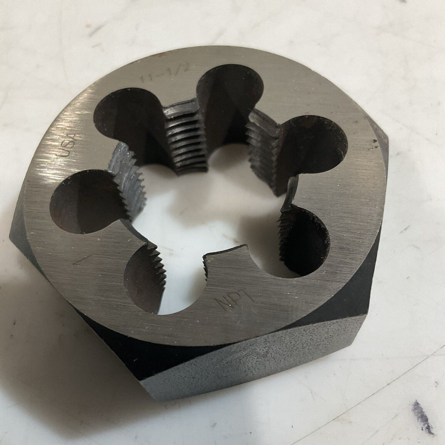 MARXMAN MORSE 82543 HEX DIE RETHREADING 1-11-1/2 NPT CAR 222-U3S
