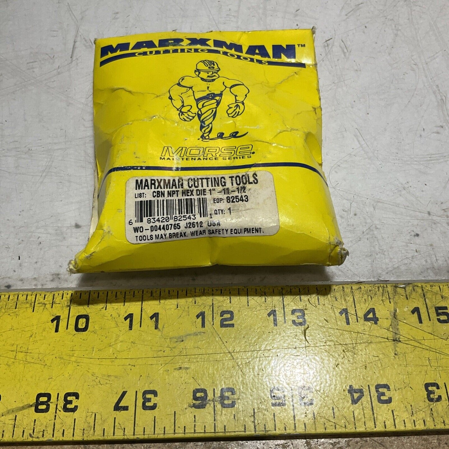MARXMAN MORSE 82543 HEX DIE RETHREADING 1-11-1/2 NPT CAR 222-U3S