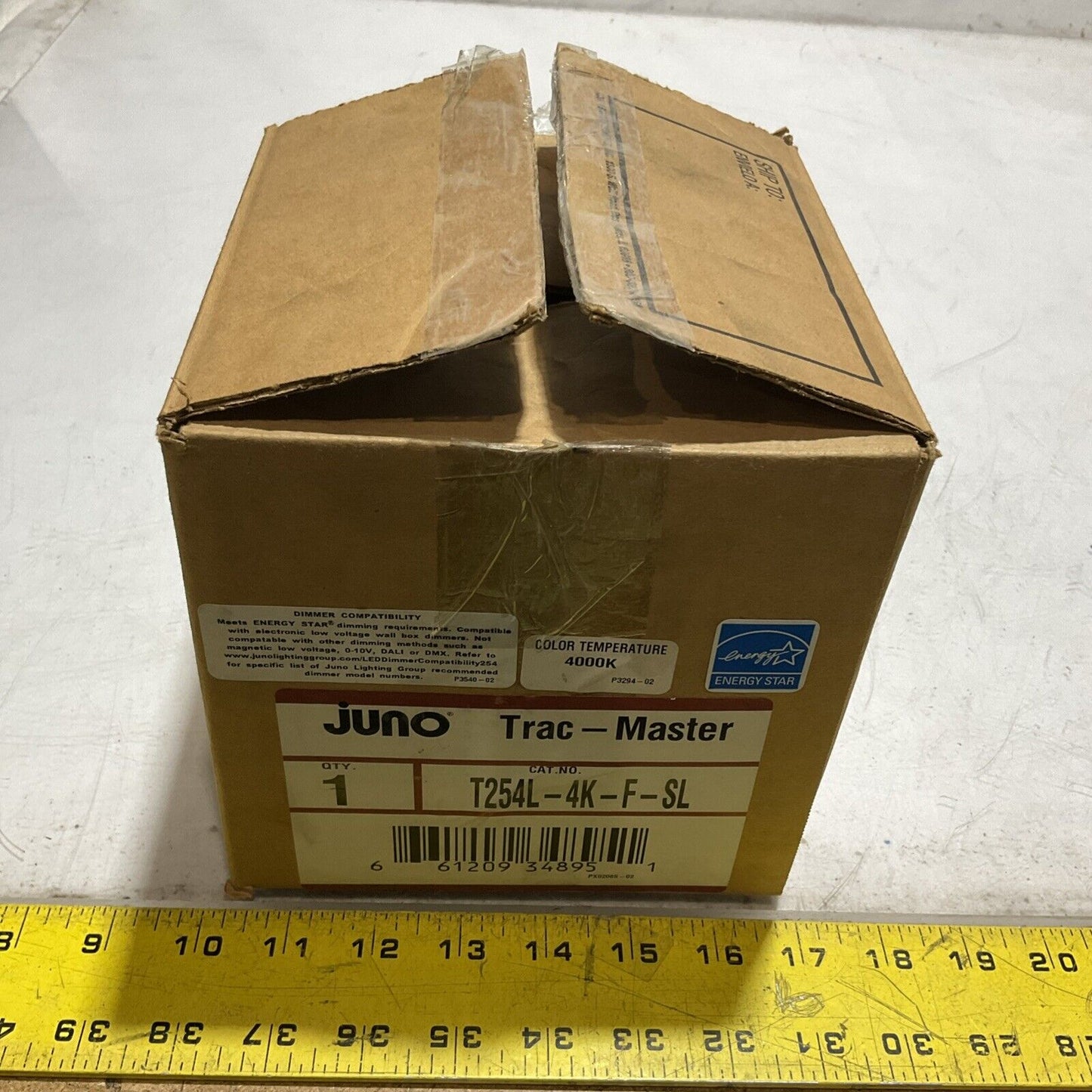 JUNO LIGTING GROUP T254L-4K-F-SL SILVER FLOOD BEAM SPREAD TRACK LIGHTING U3S