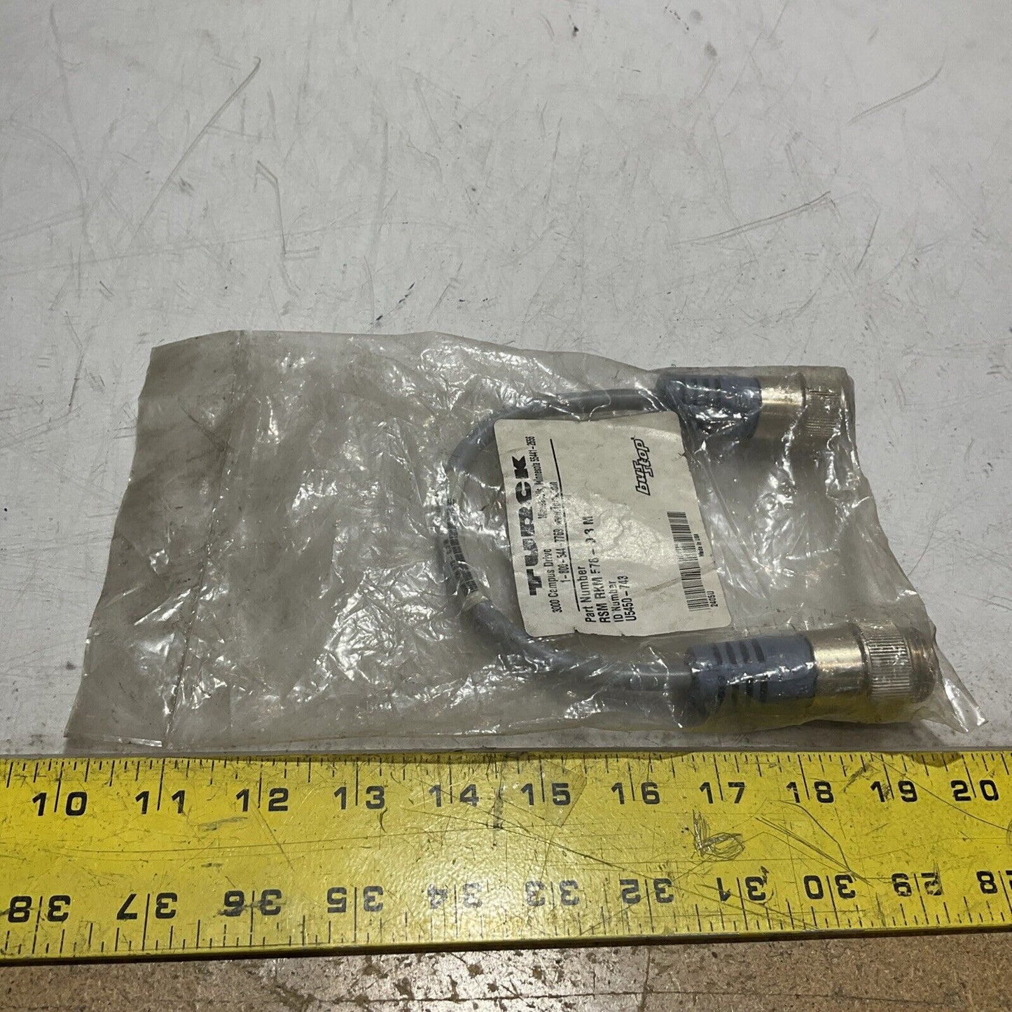 TURCK RSM-RKM 578-0.3M U5450-743 CABLE ASSEMBLY CORD SET U3S