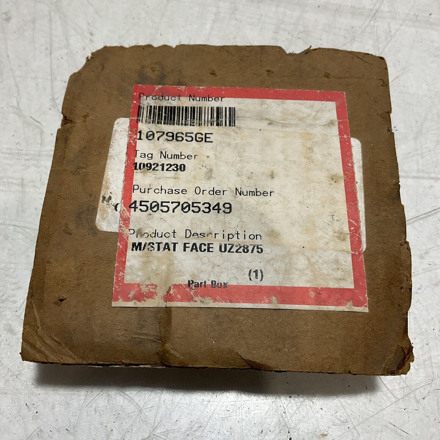 FLOWSERVE 107965GE CARBON A STAT FACE RING SEAL 678-U3S