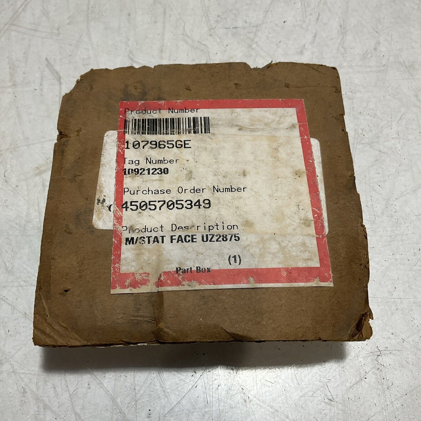 FLOWSERVE 107965GE CARBON A STAT FACE RING SEAL 678-U3S
