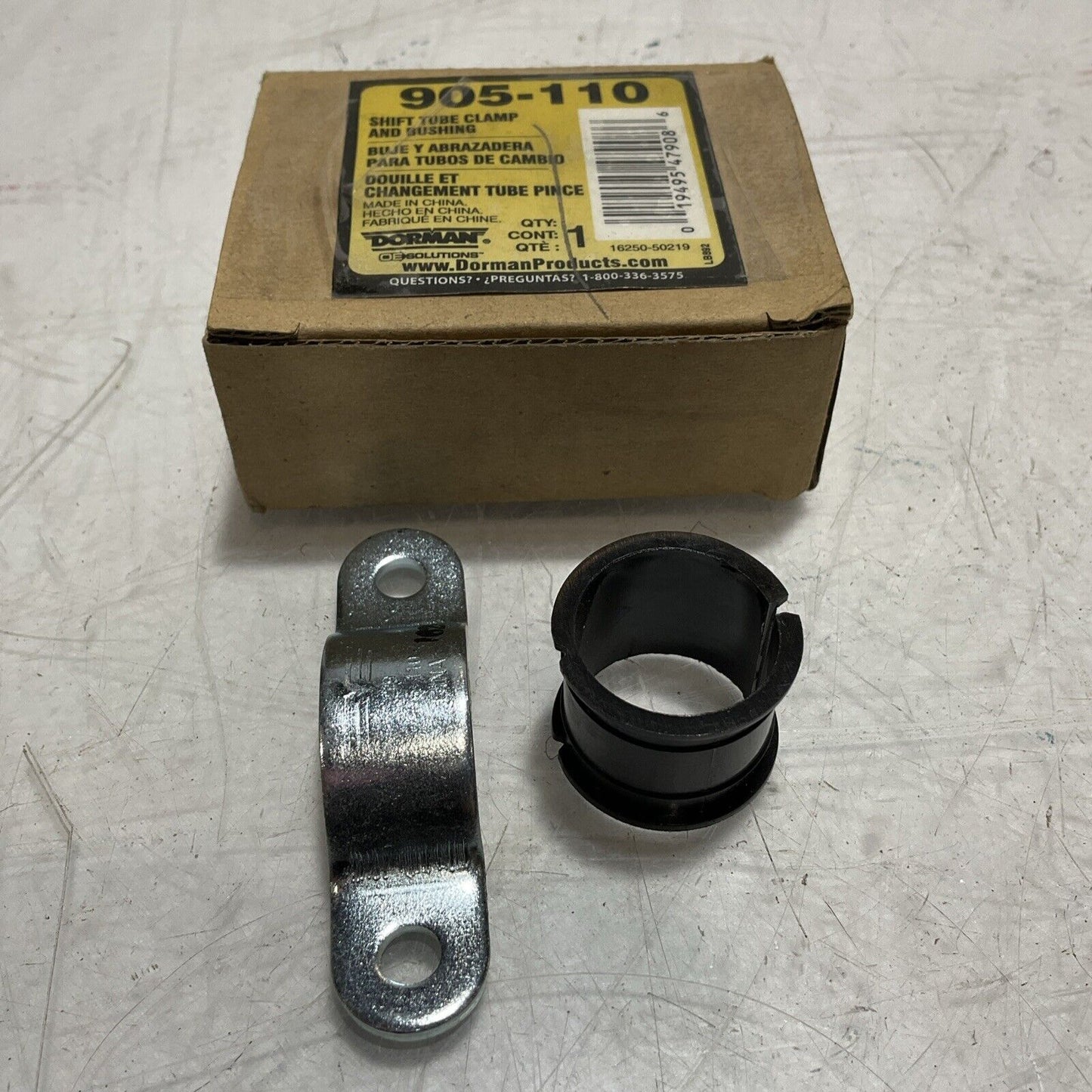 DORMAN 905-110 SHIFT TUBE CLAMP AND BUSHINGS LOT OF 3 476-U3S